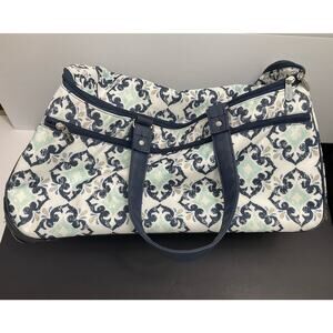 Thirty One Wheels Up Roller Duffle Bag with Retractable Handle Zippered Pockets
